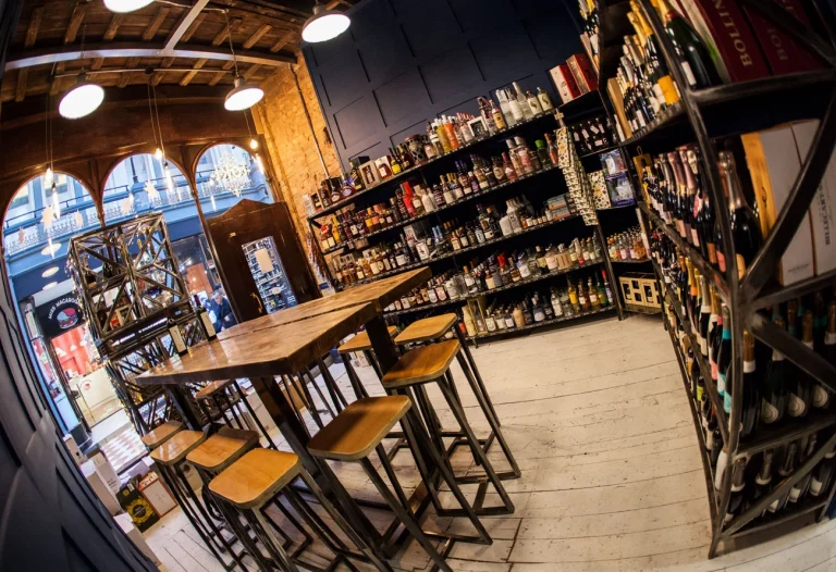 Inside Loki Wine merchant, located in the heart of Birmingham's Great Western Arcade