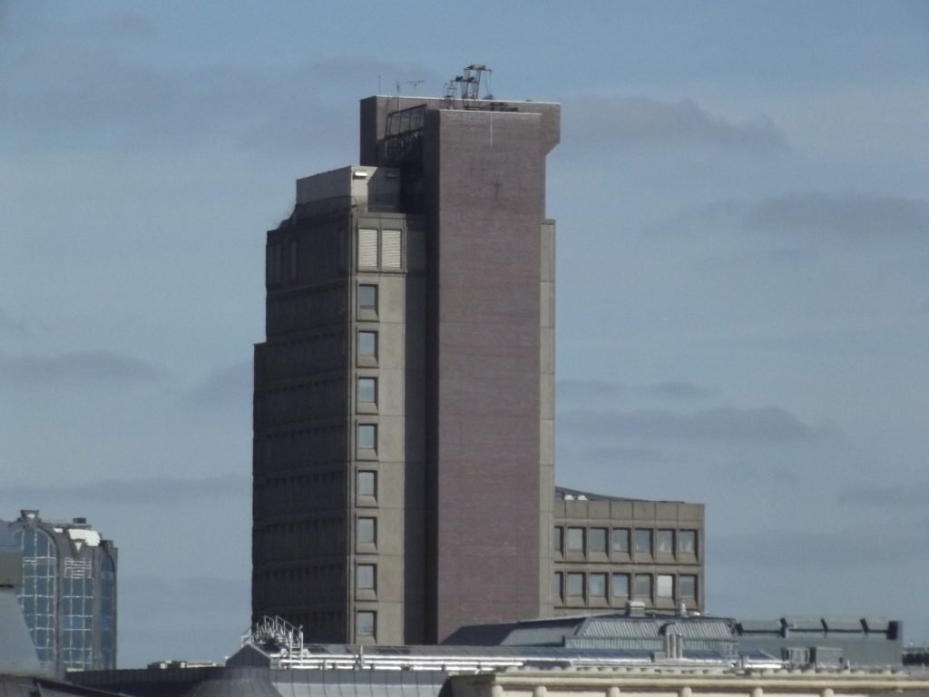 brutalist designed building in Birmingham 