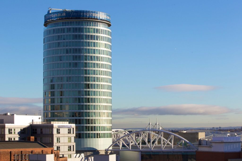 Brutalist buildings in Birmingham. The Rotunda by Staying Cool serviced apartments