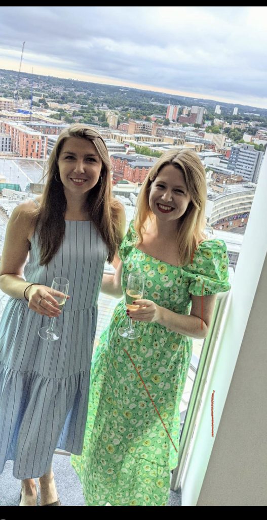 wilderness dining experience guests enjoying the views of Birmingham from their Rotunda serviced apartment.