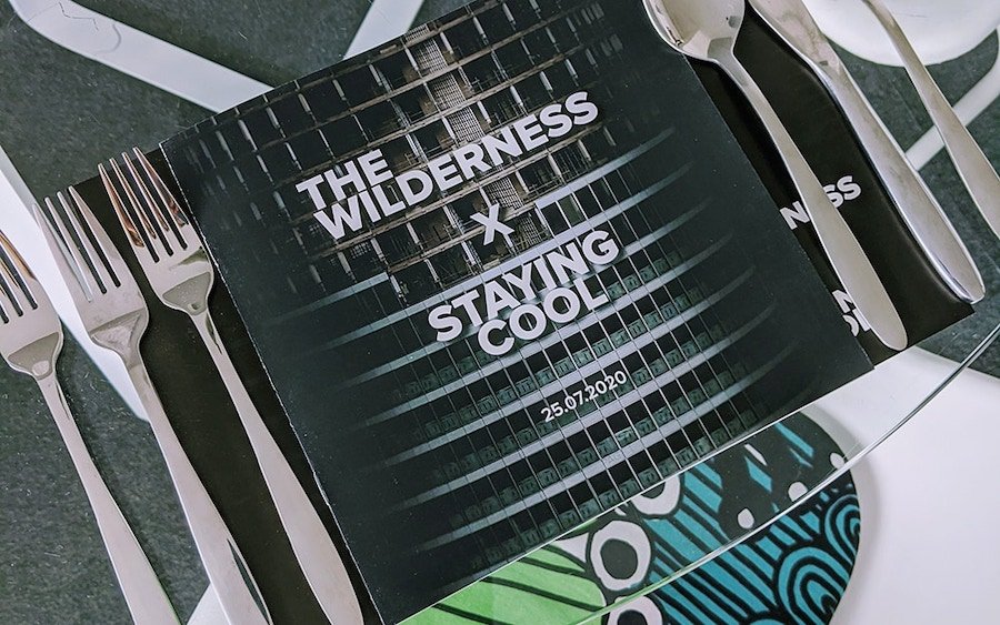 Wilderness x Staying Cool event menu