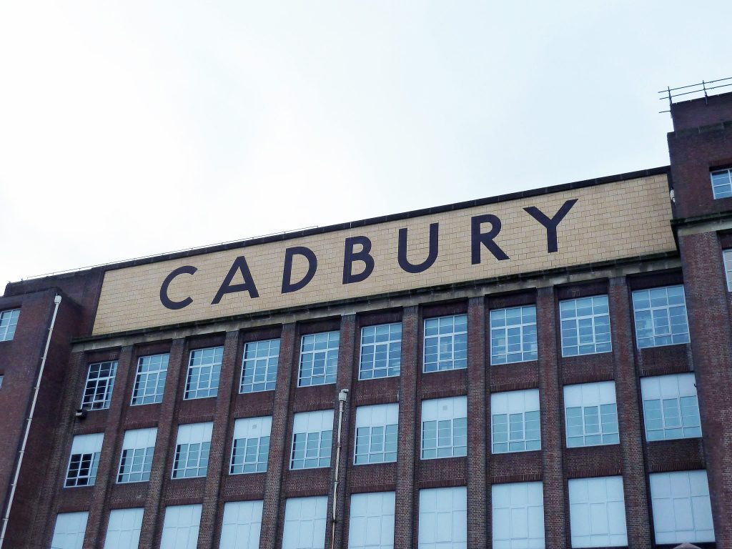 Cadbury's chocolate factory in Bournville Birmingham 
