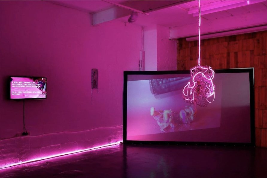 Downstairs artspace at Centrala Space Birmingham.
