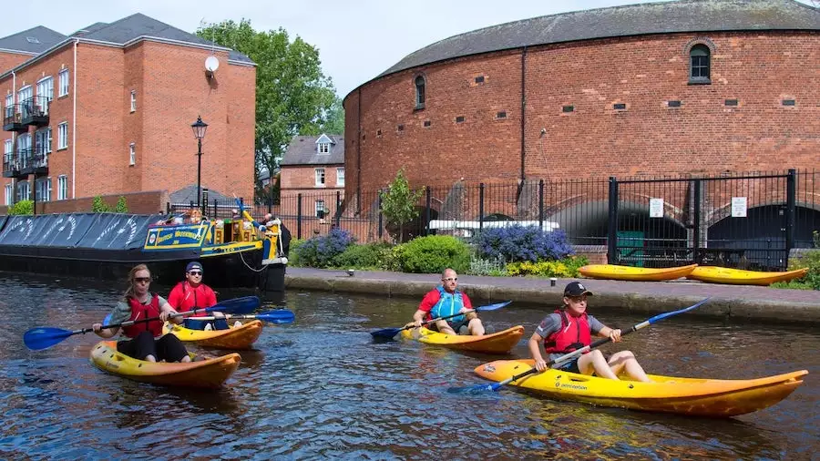 Experience a tour of Birmingham's waterways from a unique perspective. Book on to a Roundhouse Birmingham Kayak Tour.