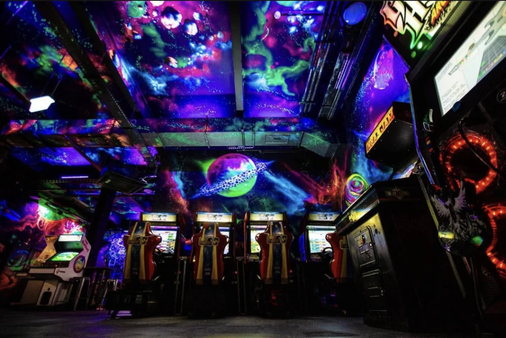 NQ64 Video game arcade bar in Digbeth Birmingham