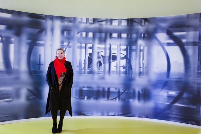 The core of each floor at Rotunda features photography by Nic Gaunt of Rotunda's redevelopment process. A great backdrop for photo taking.