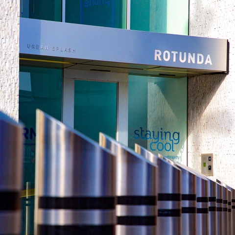 Rotunda's uniquely styled entrance can be found on the doorstep of the Bullring Shopping Centre