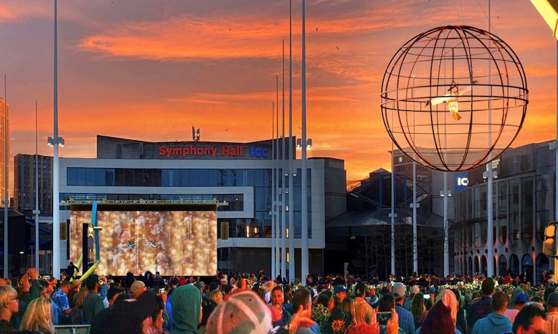 Wondrous Stories brings a cast of 300+ performers to Centenary Square. Image Credit: Iain Jamieson